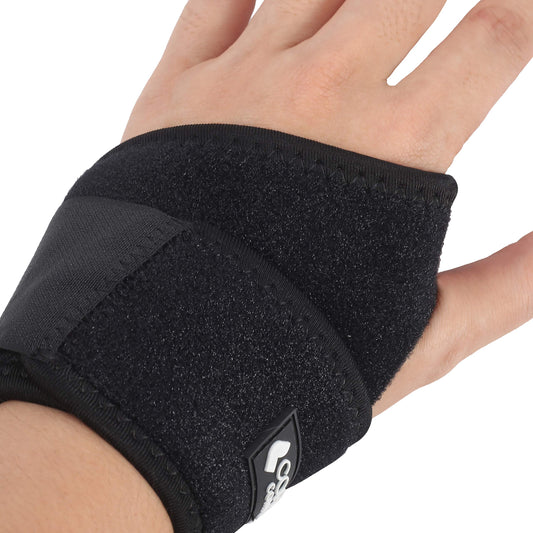 Copper Comfort Lined Wrist Support Glove - Adjustable Band Relieves Muscle Joint Tendon Pain, Guaranteed Highest Copper Content - Reduces Soreness, Stiffness, Arthritis, Tendonitis (Free Size)