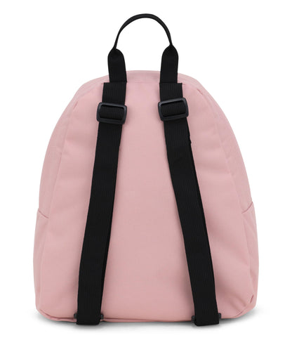 JanSport Half Pint Mini Backpack, 10.2 L - Durable Mini Bag Purse with Adjustable Shoulder Straps, Single Main Compartment, Zippered Stash Pocket, Misty Rose