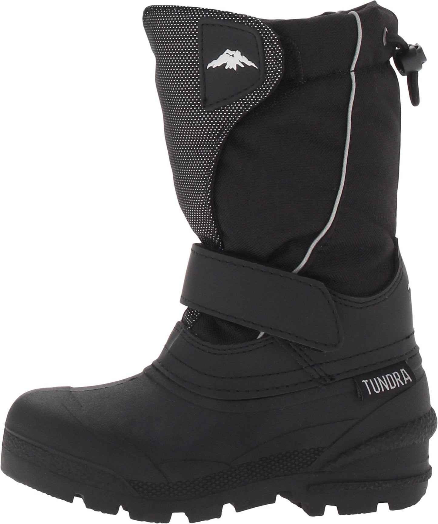 Tundra Boots Kids Boy's Quebec (Toddler/Little Kid/Big Kid) Black/Silver Boot 10 Toddler M