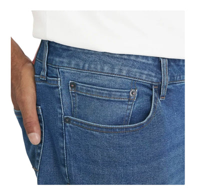 IZOD Men's Saltwater 5 Pocket Straight Fit Stretch Denim Jean (US, Waist Inseam, 30, 32, Regular, Regular, Blue)