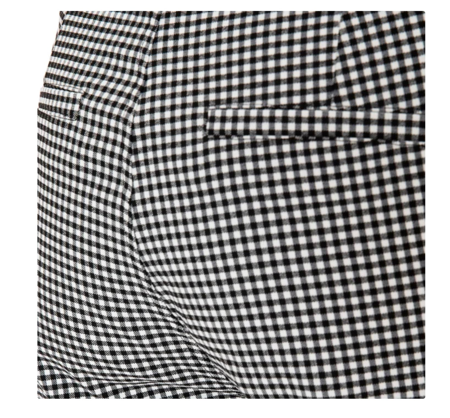 Mario Serrani Women's Slim Fit Pull On Capri Pant (US, Alpha, X-Large, Regular, Regular, Multi (Black/White Gingham))