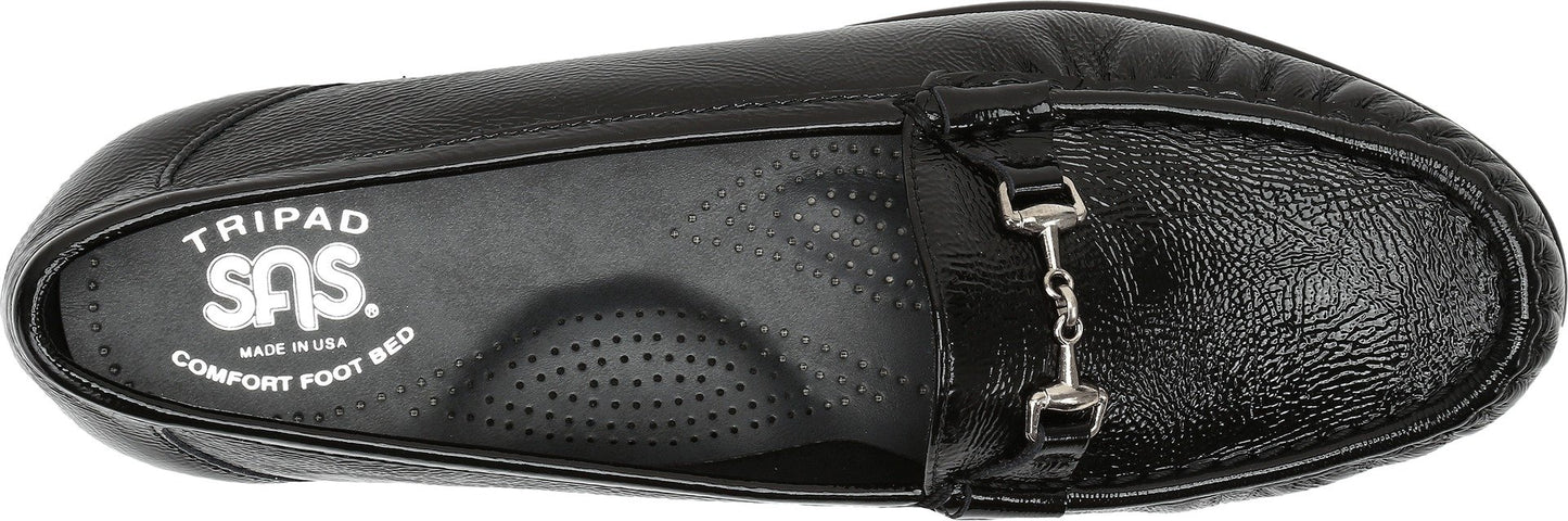 SAS Women's Metro Loafer Black Patent Leather 10.5 M