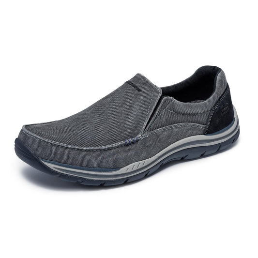 Skechers Men's Expected Avillo Relaxed-Fit Slip-On Loafer,Black,7.5 EW US
