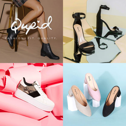 Qupid Desmond Slides for Women | Single Band Slide Sandals for Women