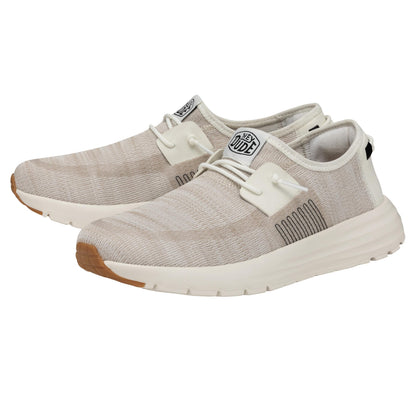 HEYDUDE Men's Sirocco White Size 7| Men's Sneakers | Men's Shoes | Comfortable & Light-Weight