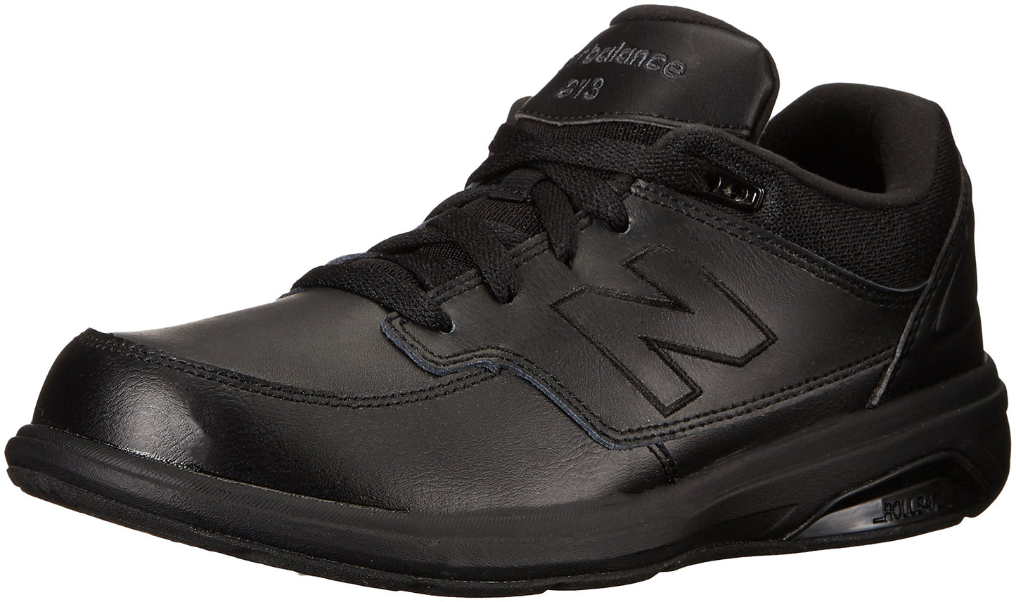 New Balance Men's 813 V1 Lace-Up Walking Shoe, Black/Black, 7 N US