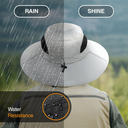 GearTOP Wide Brim Sun Hat Neck Flap, UPF 50+ Boonie Fishing Hat Men & Women