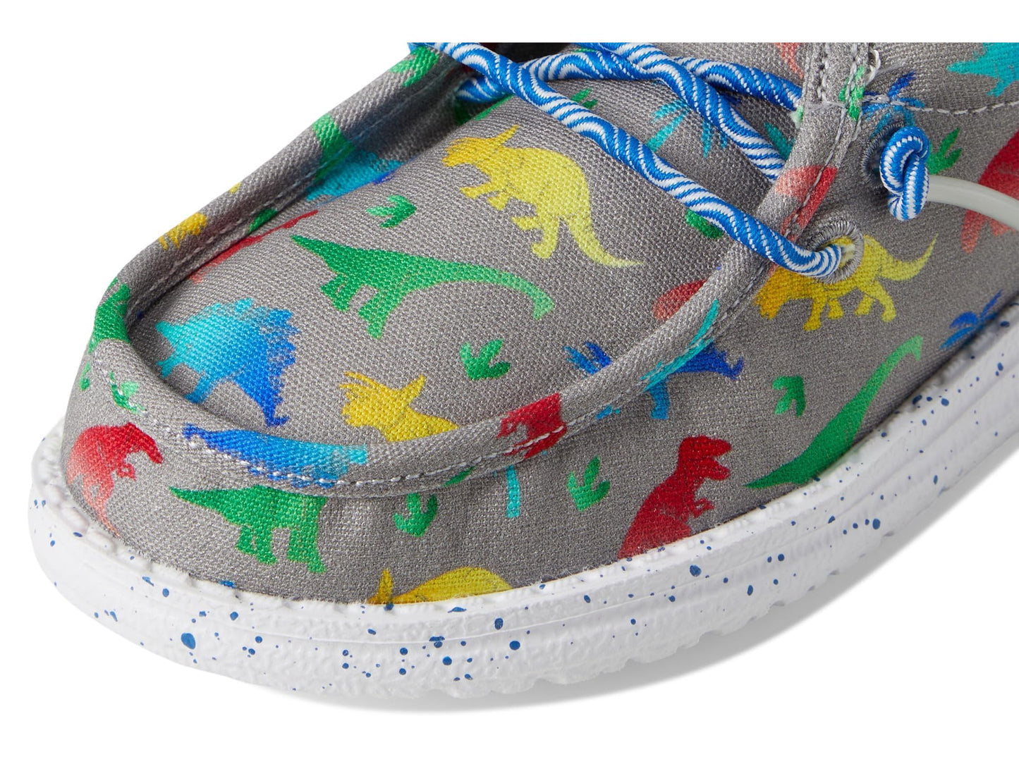 HEYDUDE Kids Mens Wally Funk Dinomite (Toddler) Grey/Multi 9 Toddler M