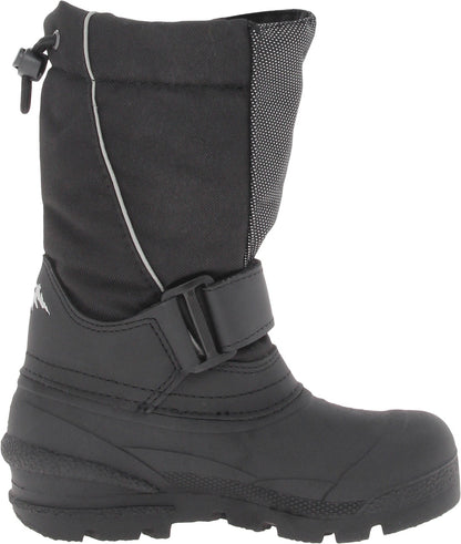 Tundra Boots Kids Boy's Quebec (Toddler/Little Kid/Big Kid) Black/Silver Boot 10 Toddler M