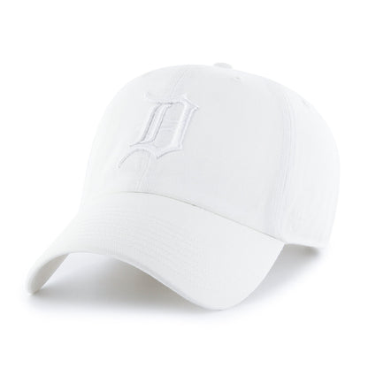 '47 Detroit Tigers Mens Womens Clean Up Adjustable Baseball Cap, White on White, One Size