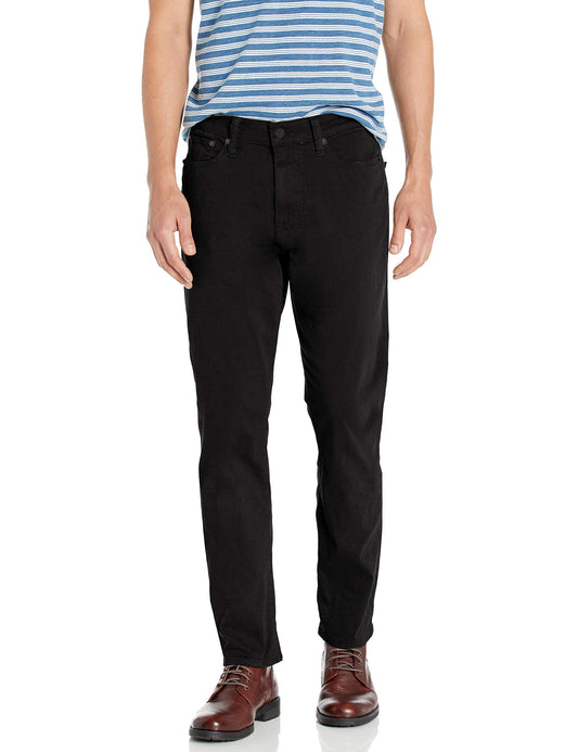 Lucky Brand Men 410 Athletic Fit Jean, Black Rinse, 32W x 34L