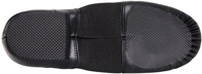Linodes Leather Jazz Shoe Slip-on for Women Men Dance Shoes Black 8.5M