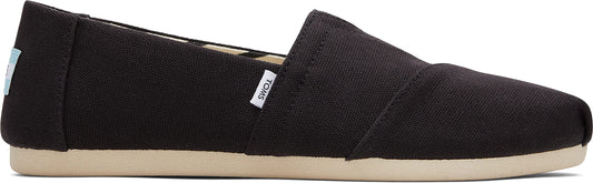 TOMS Women's, Alpargata Recycled Slip-On - Wide Width Black 7 W
