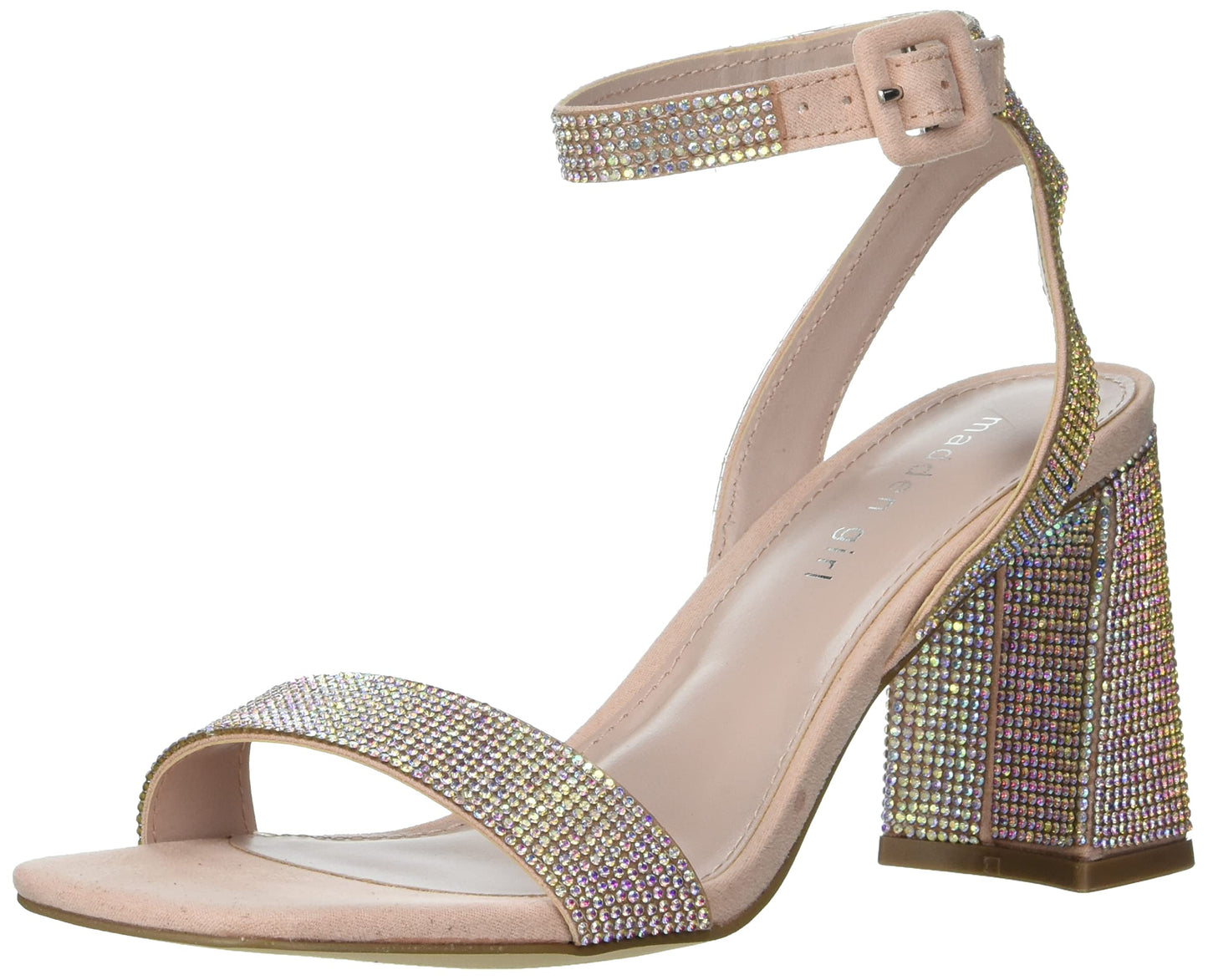 Madden Girl Women's Winni Heeled Sandal, Blush Multi, 6.5