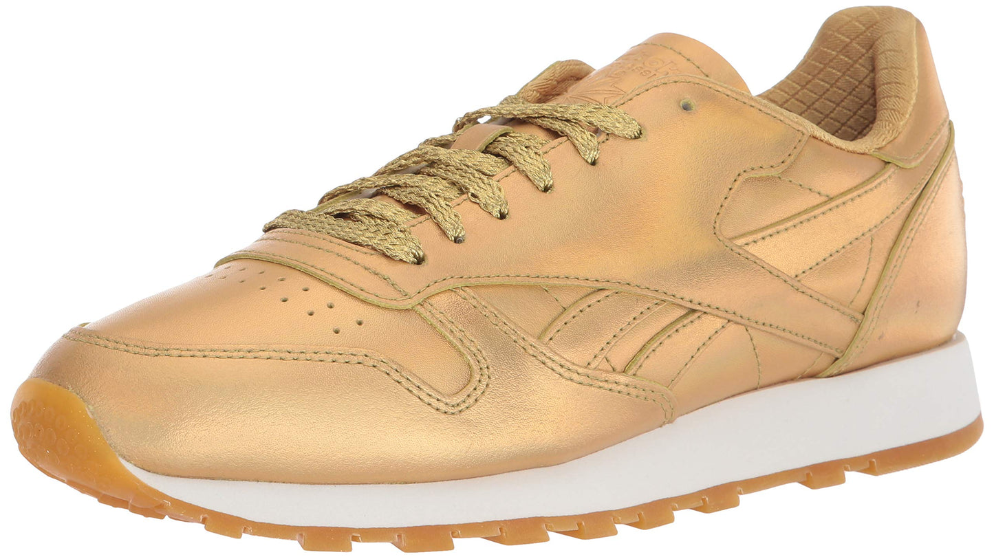 Reebok unisex adult Classic Leather Sneaker, Gold Metallic, 5 Women 3.5 Men US