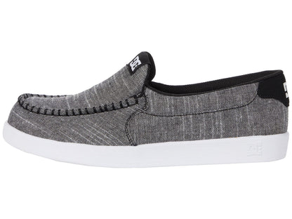 DC Men's Scoundre Slip-On Casual Skate Shoe Black/Heather Grey 6.5 D - Medium