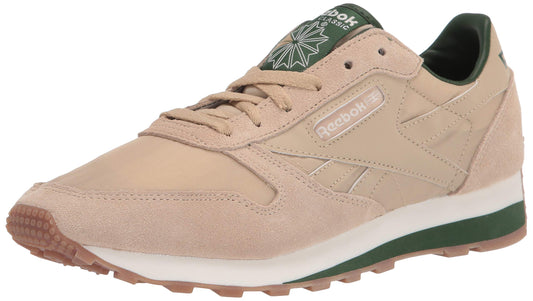 Reebok unisex-adult CLASSIC LEATHER,Utility Beige/utility green/chalk,3.5 M US