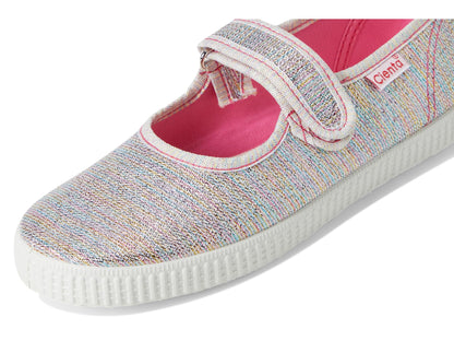 Cienta Kids Shoes – Ideal for Toddlers & Little Kids – Hook & Loop Strap Closure – Textile Lining – Rubber Outsole (Infant/Toddler/Little Kid/Big Kid) Multi Glitter 26 (US 9 Toddler) M