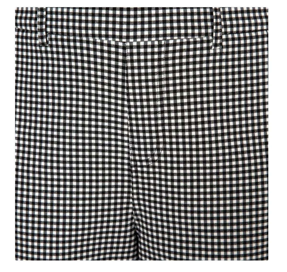 Mario Serrani Women's Slim Fit Pull On Capri Pant (US, Alpha, X-Large, Regular, Regular, Multi (Black/White Gingham))
