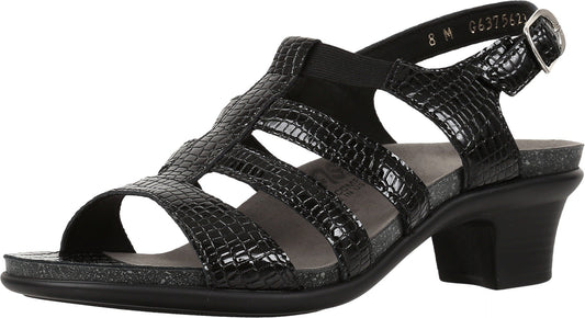SAS Womens Allegro Black Croc 11 W - Wide (C)