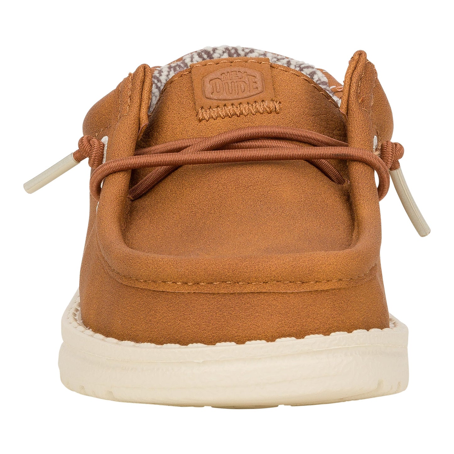 HEYDUDE Boy's Youth Wally Classic Slip On Loafer, Tan Size 3 | Elastic Laces | Flexible Sole | Boys Casual Shoe