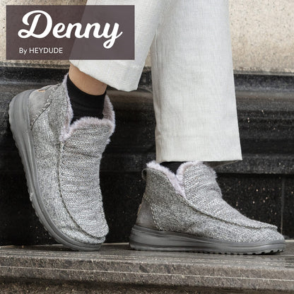 HEYDUDE Women's Denny Sleet Size 8 | Women’s Shoes | Women’s Casual Boots | Comfortable & Light-Weight