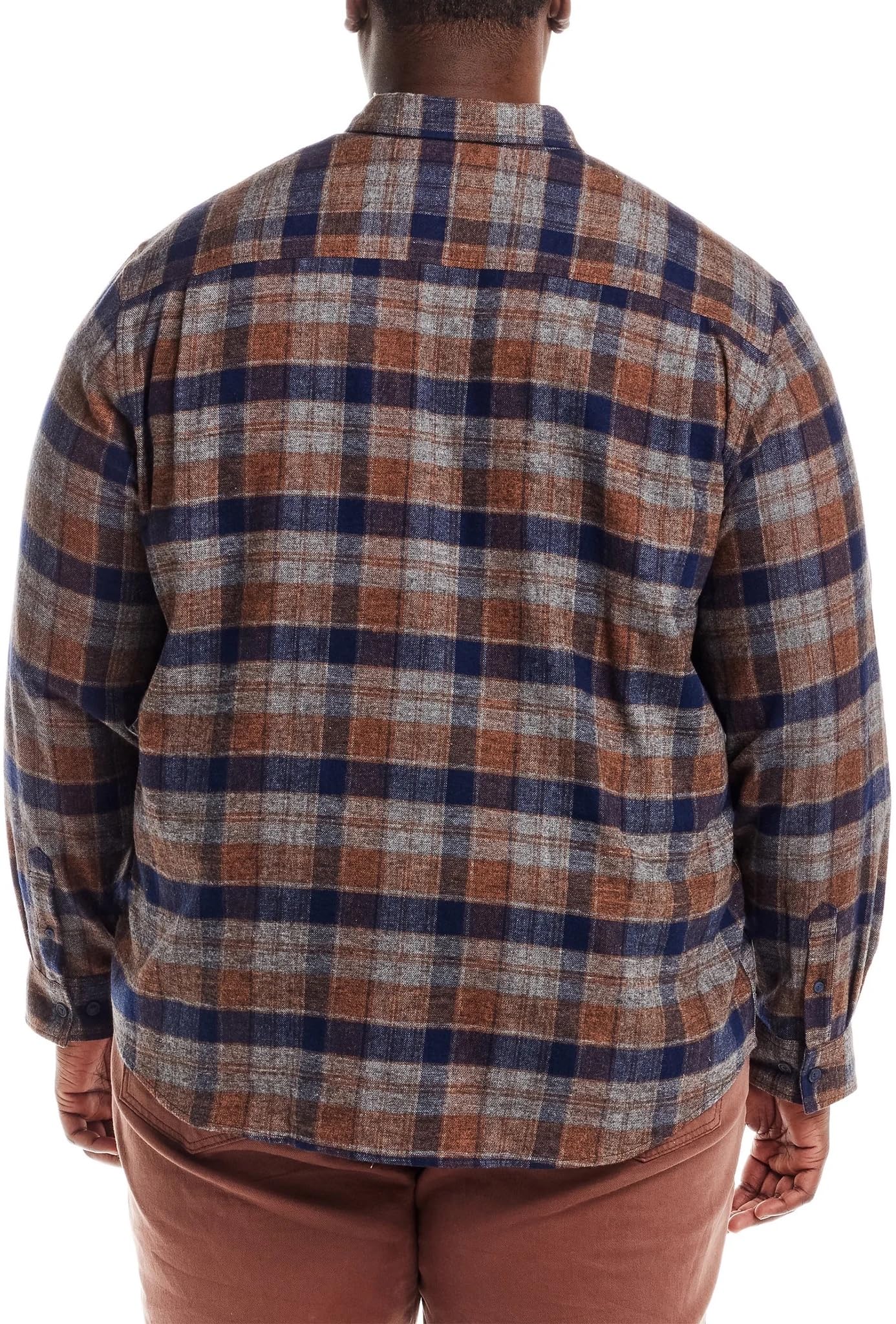 Weatherproof Vintage Men's Casual Button Down Long Sleeve Soft Brushed Plaid Flannel Shirt (US, Alpha, Medium, Regular, Regular, Multi)