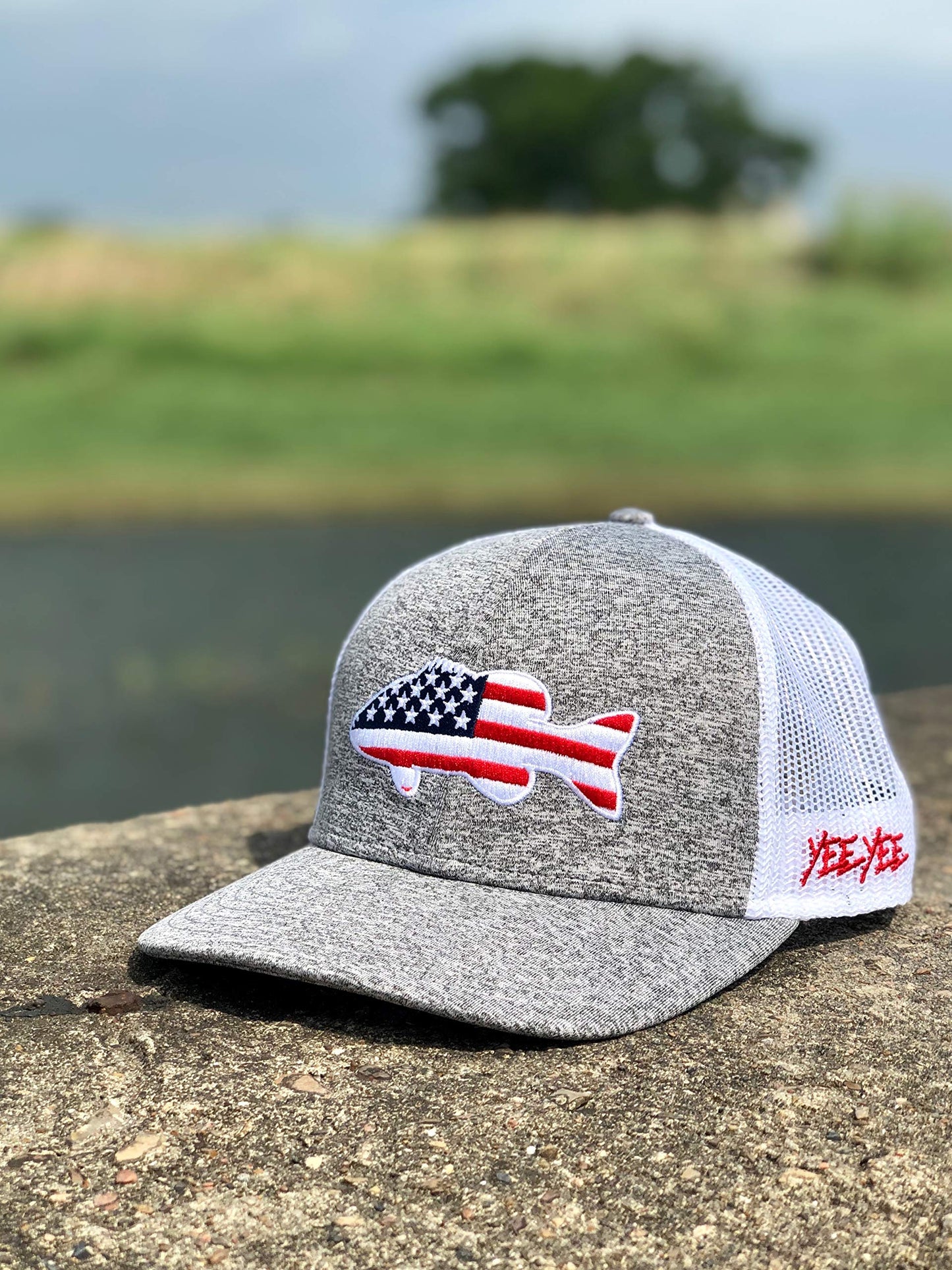 Yee Yee American Bass Hat Grey