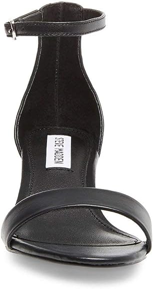 Steve Madden Women's Irenee Black Leather Sandal 9 US