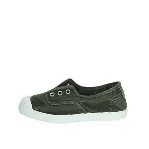 Cienta Kid's 70777 Khaki Laceless Sneaker (26 M EU/9 M US Toddler)