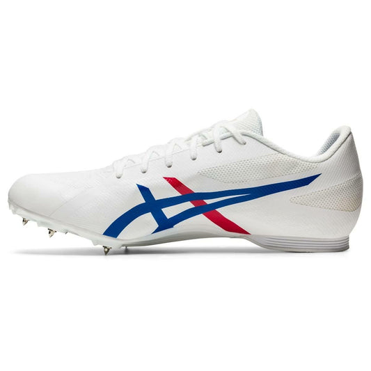 ASICS Unisex Hyper MD 7 Track & Field Shoes, 13, WHITE/CLASSIC RED