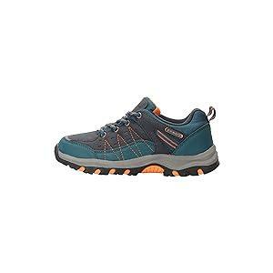 Mountain Warehouse Stampede Kids Waterproof Hiking Shoes Petrol Blue Kids Shoe Size 5 US
