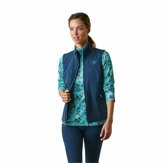 ARIAT Women's New Team Softshell Vest, Deep Petroleum, Size Small