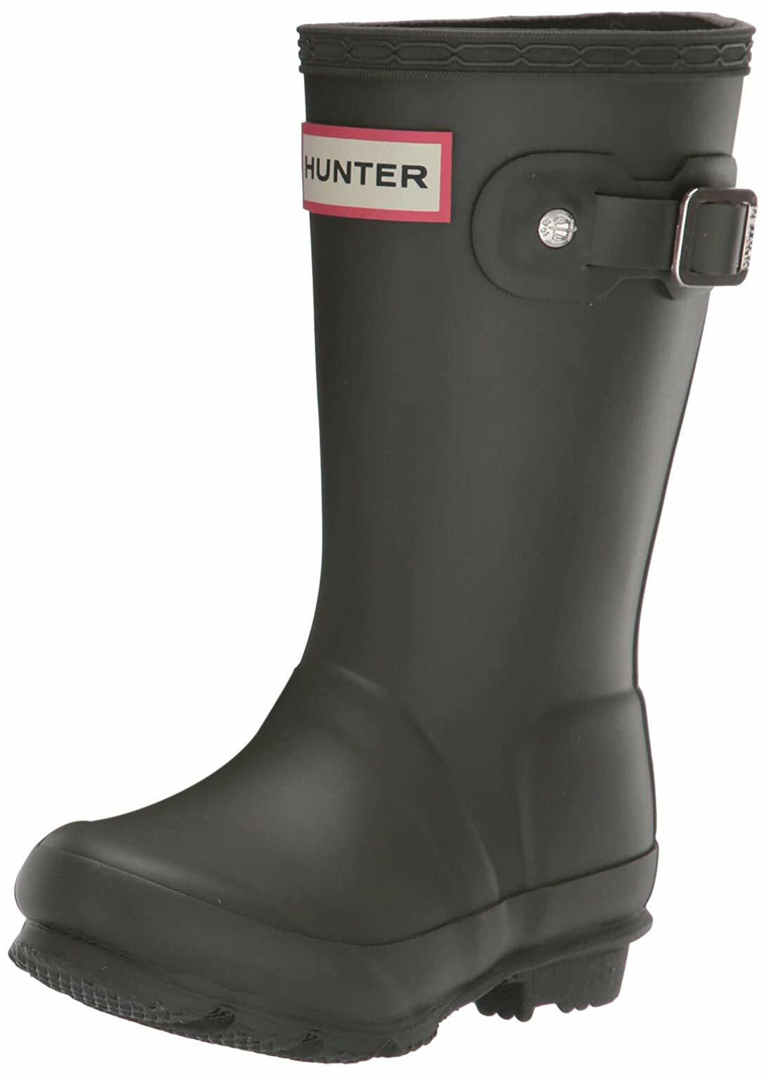 Hunter Kids Original Kids' Rain Boot (Toddler/Little Kid) Dark Olive 12 Little Kid M