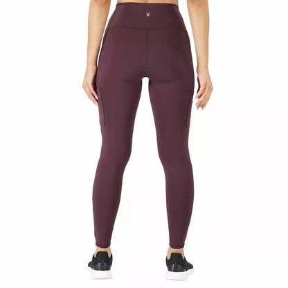 Spyder Ladies' Performance High Rise Tight (US, Alpha, Medium, Regular, Regular, Sangria)