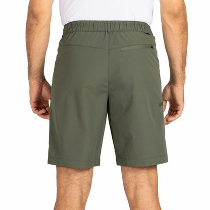 Gerry Men’s Elastic Waistband UPF 30+ Tech Short (Green, 32)