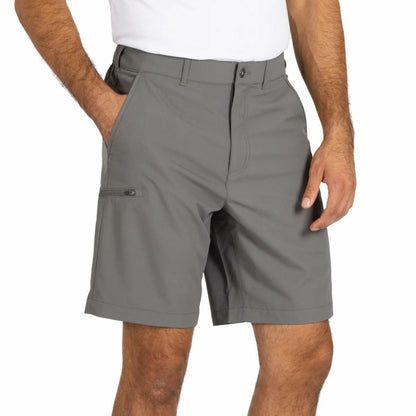 Gerry Men’s Elastic Waistband UPF 30+ Tech Short (Gray, 30)