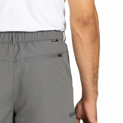 Gerry Men’s Elastic Waistband UPF 30+ Tech Short (Gray, 30)