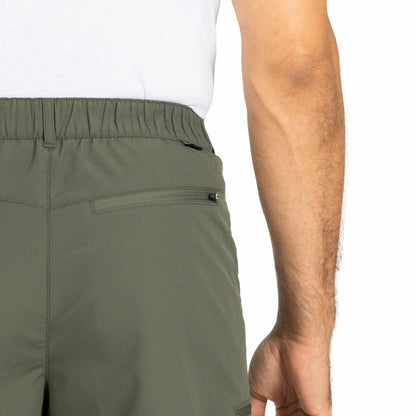 Gerry Men’s Elastic Waistband UPF 30+ Tech Short (Green, 32)