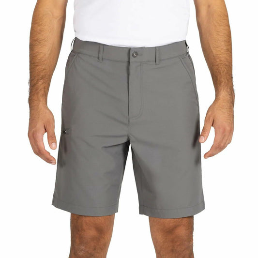 Gerry Men’s Elastic Waistband UPF 30+ Tech Short (Gray, 30)
