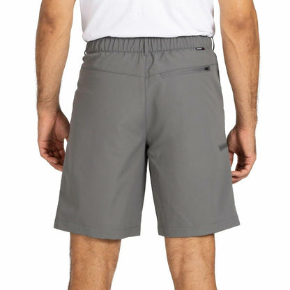 Gerry Men’s Elastic Waistband UPF 30+ Tech Short (Gray, 30)