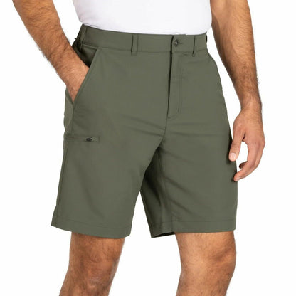 Gerry Men’s Elastic Waistband UPF 30+ Tech Short (Green, 32)