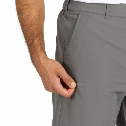 Gerry Men�s Elastic Waistband UPF 30+ Tech Short (Gray, 30)