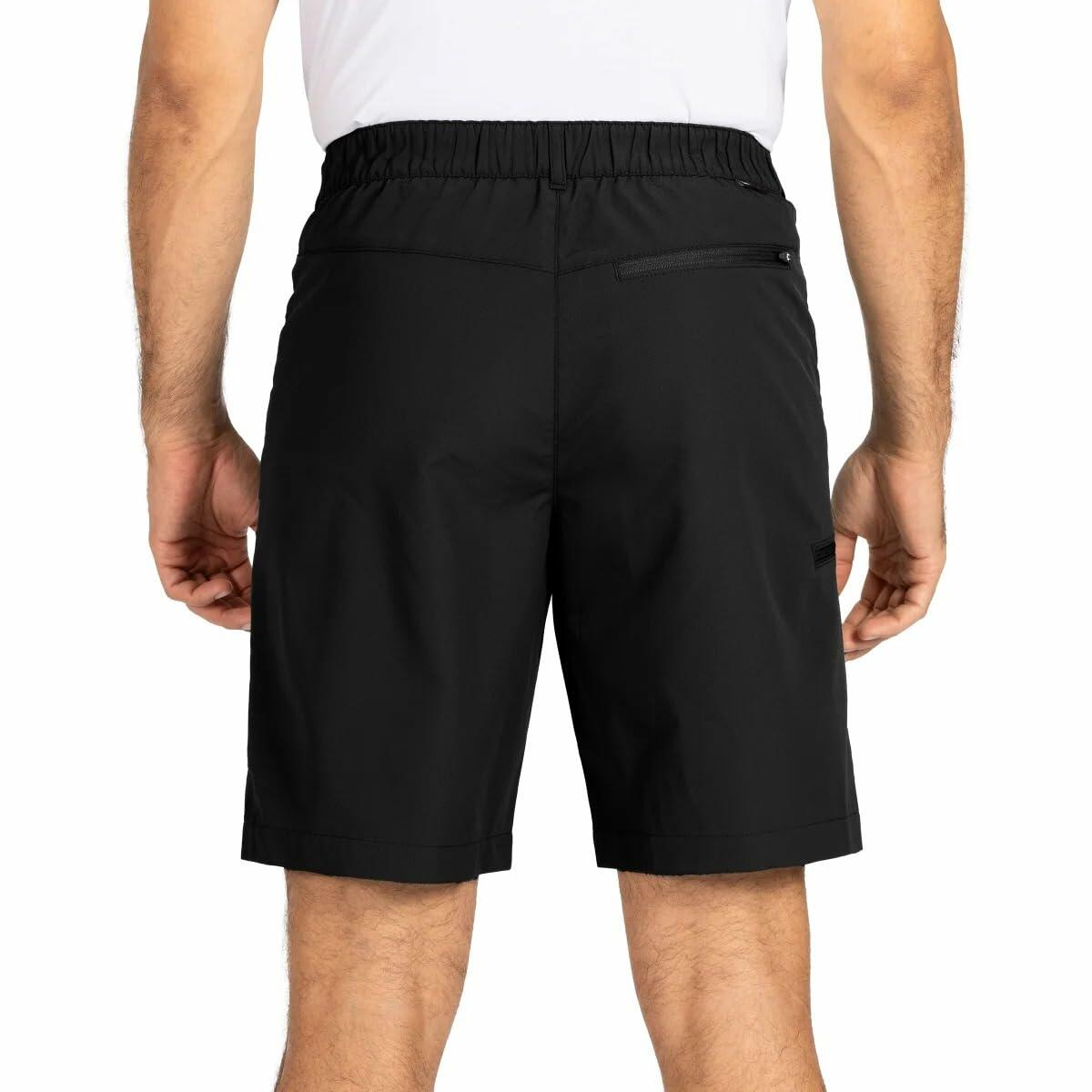 Gerry Men’s Elastic Waistband UPF 30+ Tech Short (Black, 30)