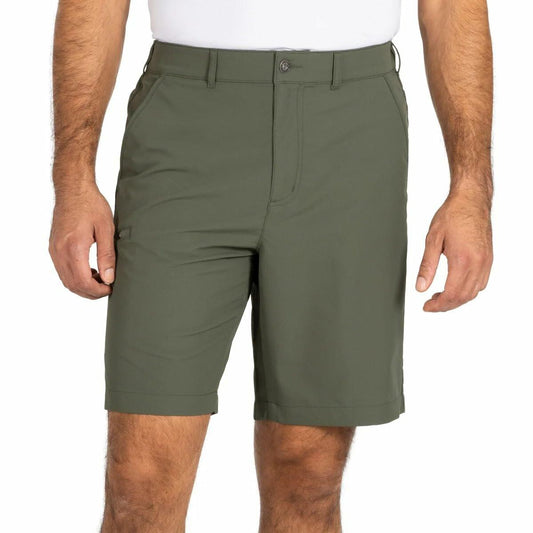 Gerry Men’s Elastic Waistband UPF 30+ Tech Short (Green, 32)