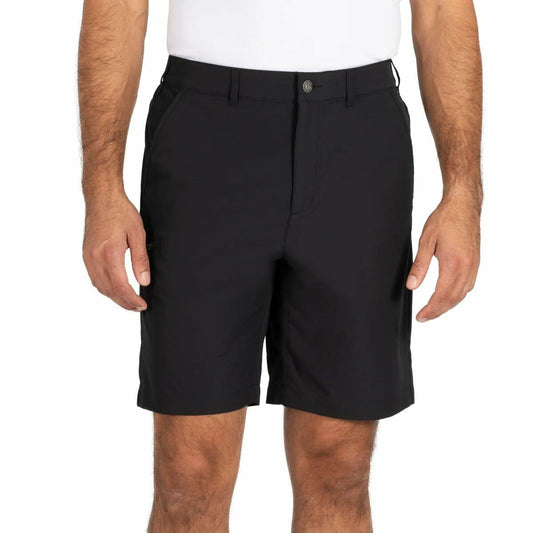 Gerry Men’s Elastic Waistband UPF 30+ Tech Short (Black, 30)