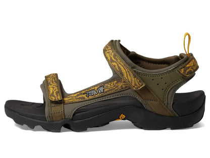 Teva Boy's Tanza Sandal, Lava Olive, 4 Big Kid