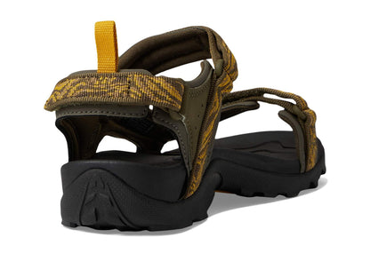 Teva Boy's Tanza Sandal, Lava Olive, 4 Big Kid