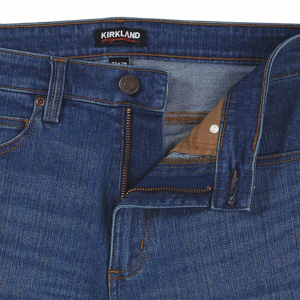 Kirkland Signature Men's Classic 5 Pocket Stretch Jeans (US, Waist Inseam, 32, 32, Regular, Regular, Blue)