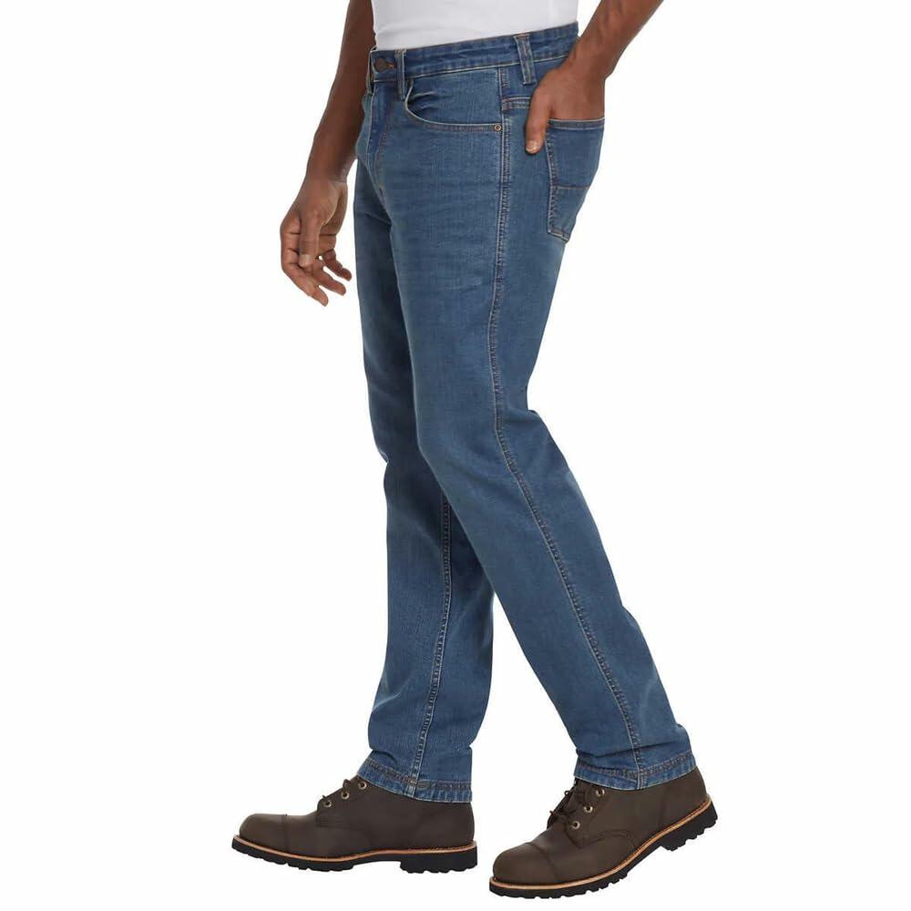 Kirkland Signature Men's Classic 5 Pocket Stretch Jeans (US, Waist Inseam, 32, 34, Regular, Regular, Blue)